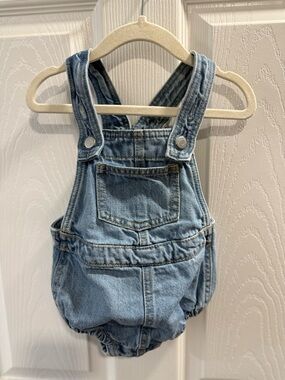 Old Navy Vintage Light Blue Denim Bubble Romper